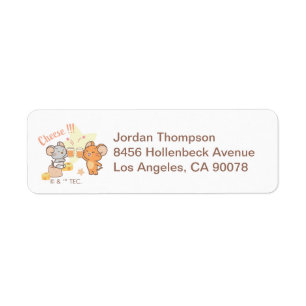 Etiqueta Anime Tuffy y Jerry Cheese