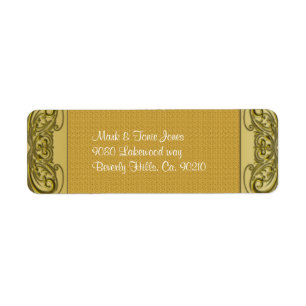 Etiqueta Aniversario de los Golden Scrolls 50 Bodas