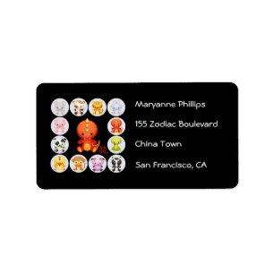 Etiqueta Año zodiaco del dragón chino