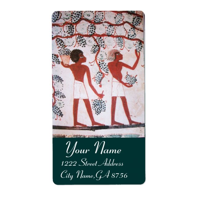 ETIQUETA ANTIGUA COSECHA VINEYARD EGYPTIAN VINEYARD (Frente)