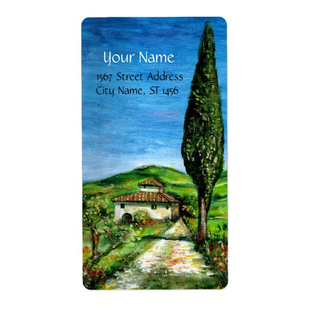ETIQUETA ANTIGUA GRANJA EN TOSCANA (Frente)