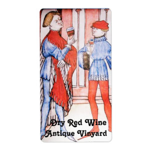 ETIQUETA ANTIGUO VINEYARD VINO ROJO DE VINO DESAFÍO