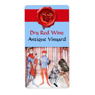ETIQUETA ANTIGUO VINEYARIO VINO ROJO DE VINO DE GRIPE CON B