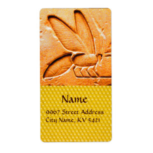 ETIQUETA ANTIQUE EGYPTIAN HONEY BEE BEEKEEPER