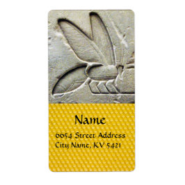 ETIQUETA ANTIQUE EGYPTIAN HONEY BEE BEEKEEPER