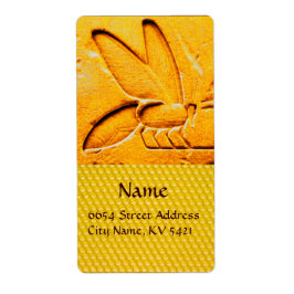 ETIQUETA ANTIQUE EGYPTIAN HONEY BEE BEEKEEPER