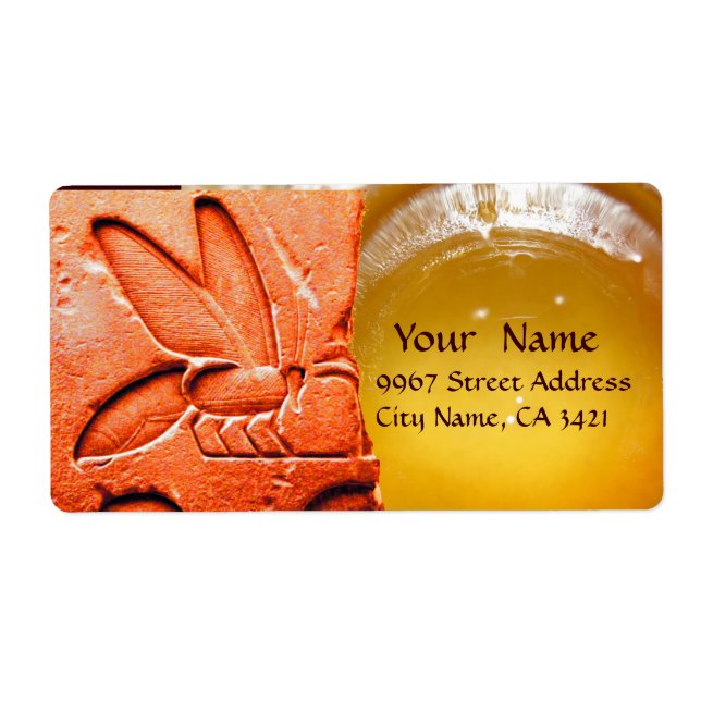 ETIQUETA ANTIQUE EGYPTIAN HONEY BEE BEEKEEPER (Frente)