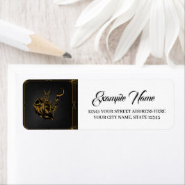 Etiqueta Anubis antiguo de Egipto.