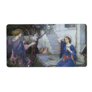 Etiqueta Anunciación de John William Waterhouse