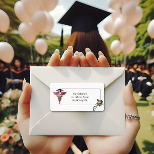 Etiqueta Apellido caduceus Stethoscope Enfermera