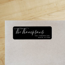 Apellido de familia personalizado Negro Dirección 