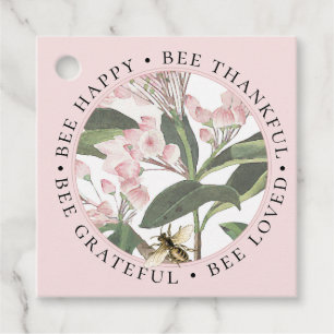Etiqueta Apiaria Inspiradora Agradecida de Bee Hap