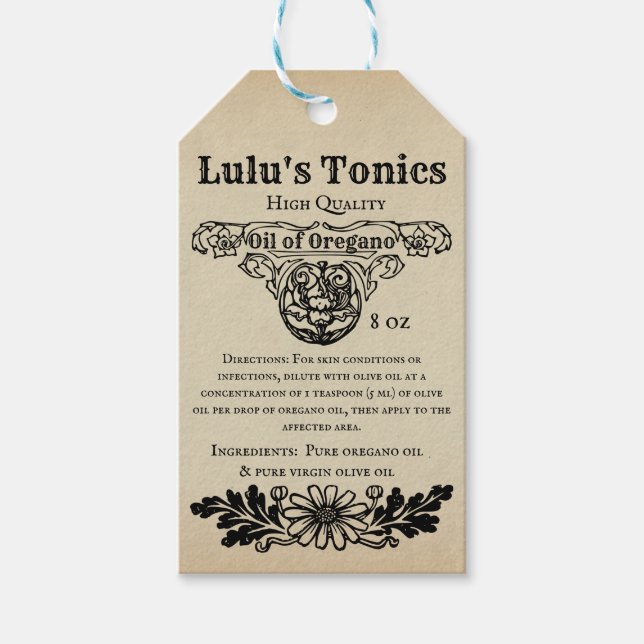 Etiqueta apotecaria (Anverso)