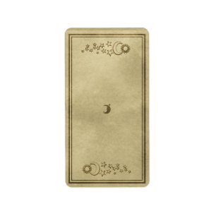 Etiqueta apotecaria celeste media