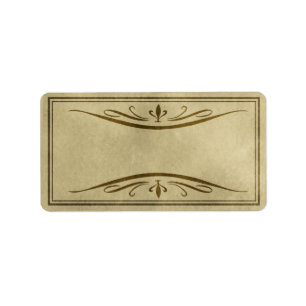 Etiqueta apotecaria con sabor medio