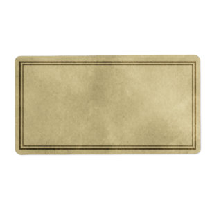 Etiqueta apotecaria plana horizontal