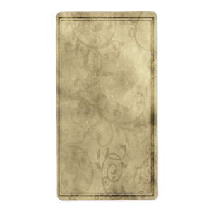 Etiqueta apotecaria romántica vertical