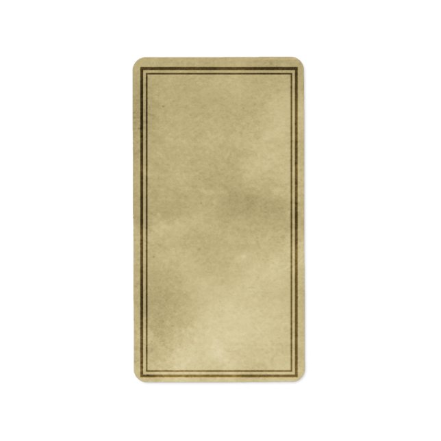 Etiqueta apotecaria vertical media (Frente)