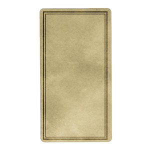 Etiqueta apotecaria vertical plana