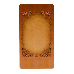 Etiqueta apoteórica de brocado de verano