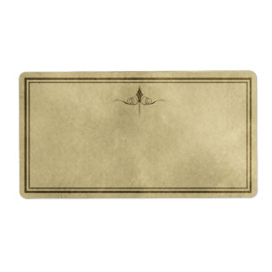 Etiqueta apoteórica de elegancia simple