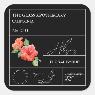 Etiqueta apoteórica de Hibiscus