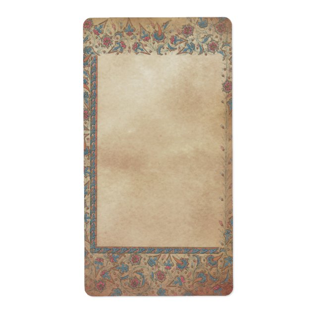 Etiqueta apoteórica de manuscrito (Frente)