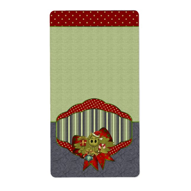 Etiqueta apoteórica de Yule Dragon (Frente)