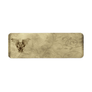 Etiqueta apoteórica gótica pequeña