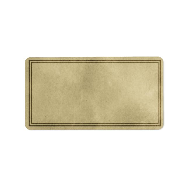 Etiqueta apoteórica horizontal media (Frente)