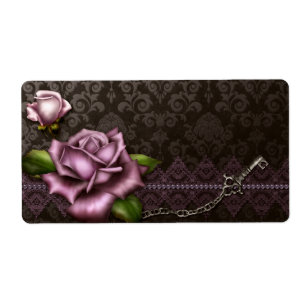 Etiqueta apoteórica Rosa barroca
