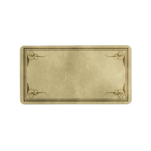 Etiqueta apoterarística de los rincones de brillo