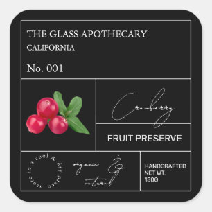 Etiqueta apothecar de arándano
