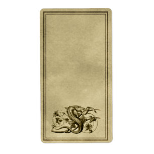 Etiqueta apothecar de Lizard