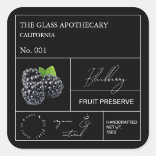 Etiqueta Apothecary Blackberry
