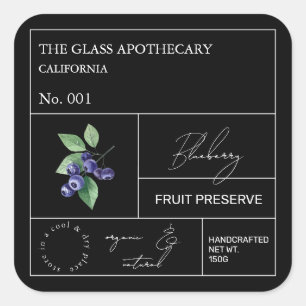Etiqueta Apothecary Blueberry