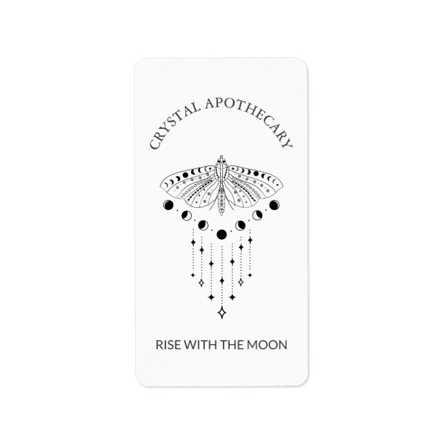 Etiqueta Apothecary, Candle, Ritual (Frente)