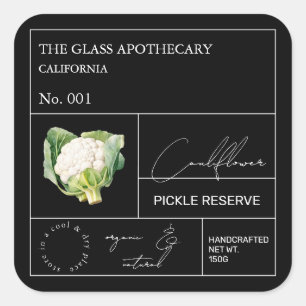 Etiqueta Apothecary Cauliflower