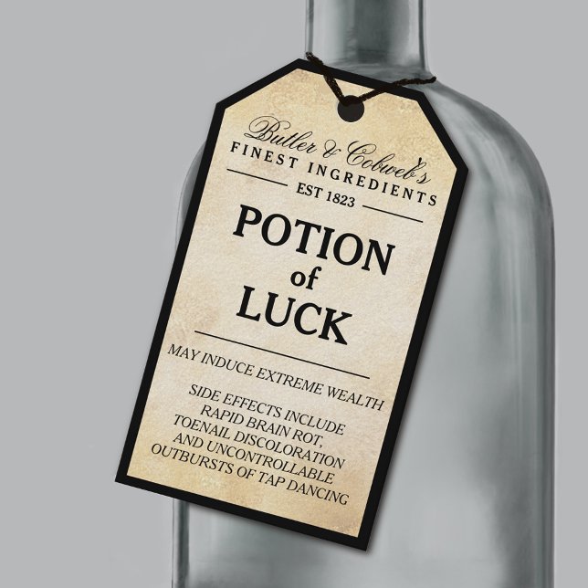 Etiqueta apothecary de Halloween de suerte (Subido por el creador)