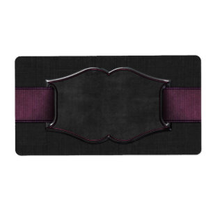 Etiqueta apothecary de la hebilla negra