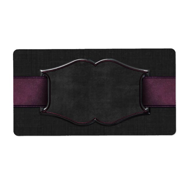 Etiqueta apothecary de la hebilla negra (Frente)