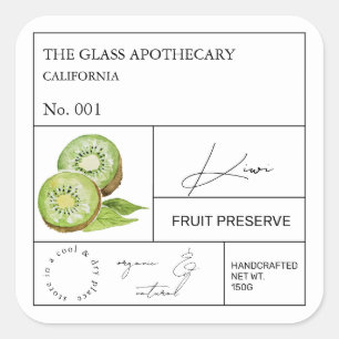 Etiqueta Apothecary Kiwi