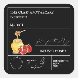 Etiqueta Apothecary Pomegranate Infused Honey