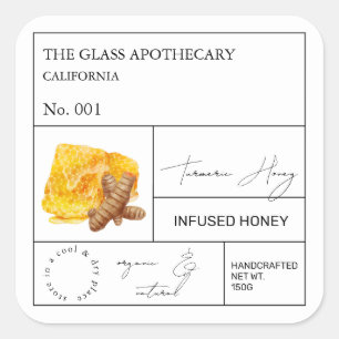 Etiqueta Apothecary Turmeric Infused Honey