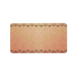 Etiqueta apothectiva de tiras de brocado mediano