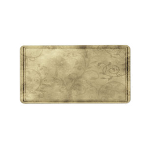 Etiqueta apothectiva romántica horizontal media