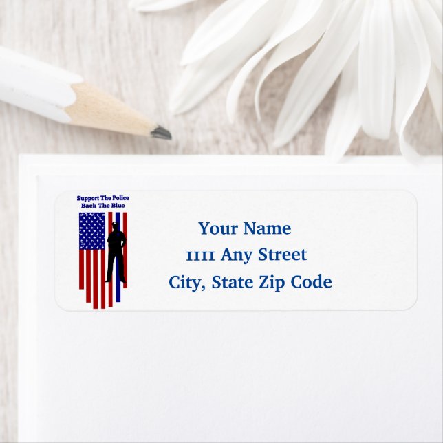 Etiqueta Apoyar A La Policía (In situ)