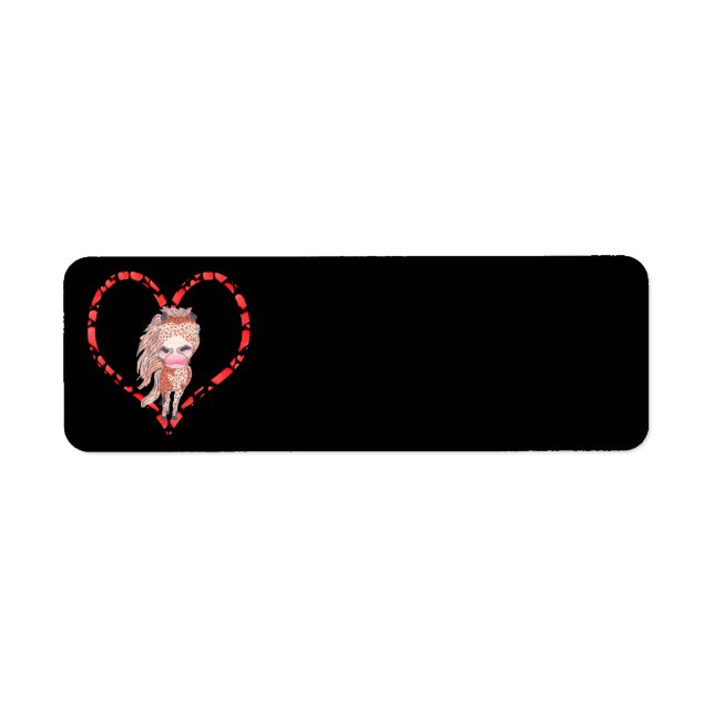 ETIQUETA APPALOOSA HEART (Frente)
