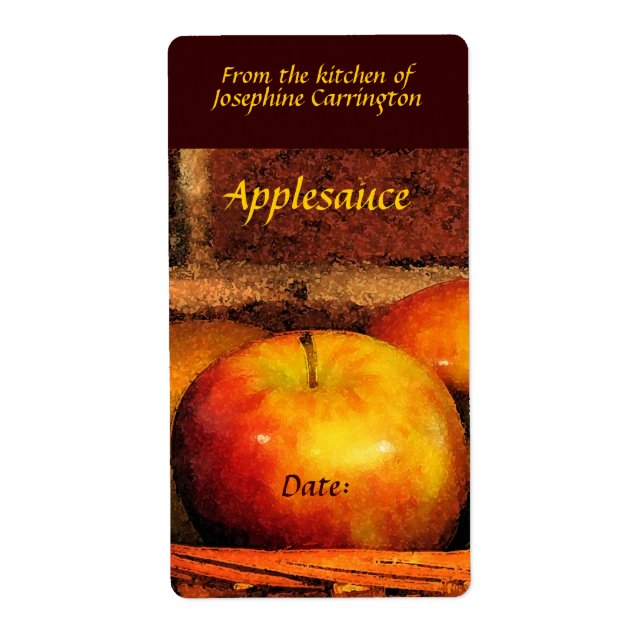 Etiqueta Applesauce Labels (Frente)