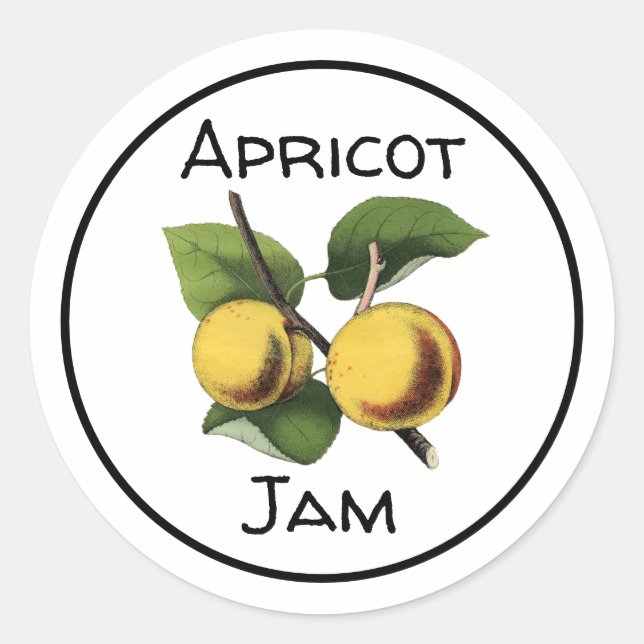 Etiqueta Apricot Jam (Anverso)